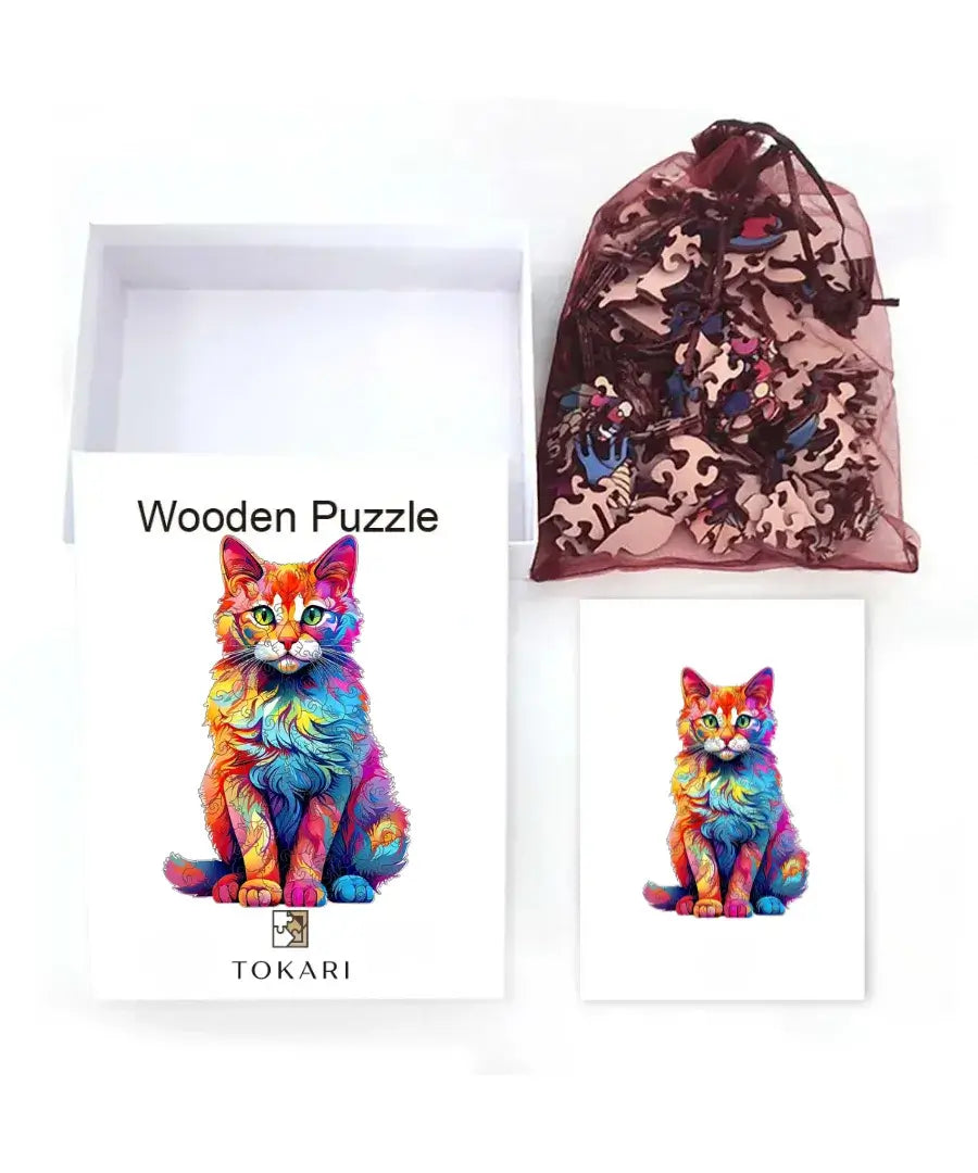 Gatto Arcobaleno | Tokari x Puzzooden
