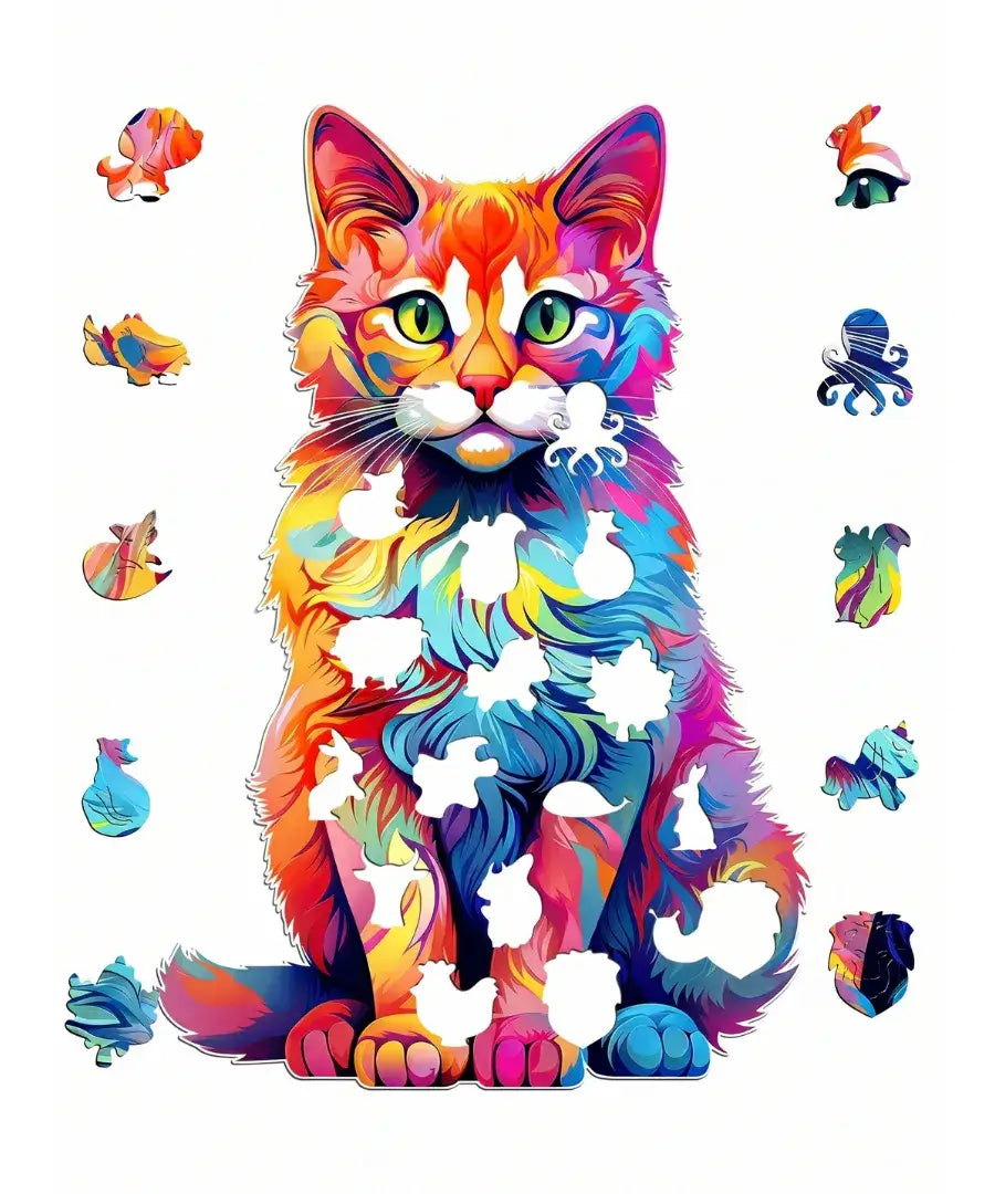 Gatto Arcobaleno | Tokari x Puzzooden
